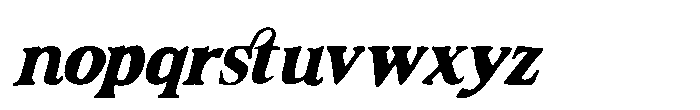 Cavella Society Italic Font LOWERCASE