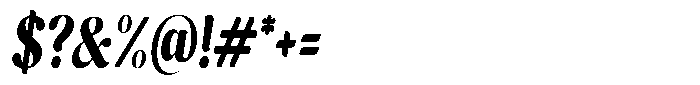Cavellis Serif Cavellis Black Condensed Italic Font OTHER CHARS