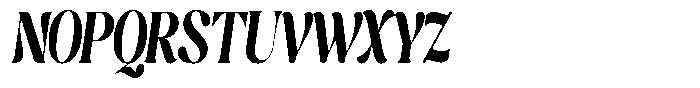 Cavellis Serif Cavellis Black Condensed Italic Font UPPERCASE