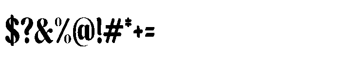 Cavellis Serif Cavellis Black Condensed Font OTHER CHARS