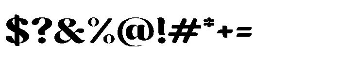 Cavellis Serif Cavellis Black Expanded Font OTHER CHARS