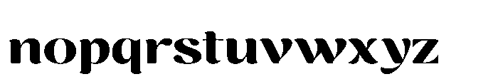 Cavellis Serif Cavellis Black Expanded Font LOWERCASE