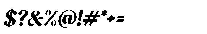 Cavellis Serif Cavellis Black Italic Font OTHER CHARS