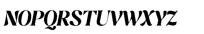 Cavellis Serif Cavellis Black Italic Font UPPERCASE