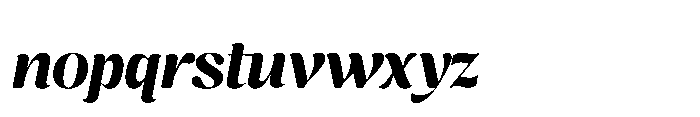 Cavellis Serif Cavellis Black Italic Font LOWERCASE