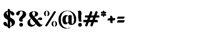 Cavellis Serif Cavellis Black Font OTHER CHARS