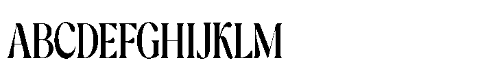 Cavellis Serif Cavellis Bold Condensed Font UPPERCASE