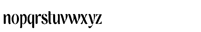 Cavellis Serif Cavellis Bold Condensed Font LOWERCASE