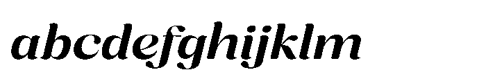 Cavellis Serif Cavellis Bold Expanded Italic FONT
