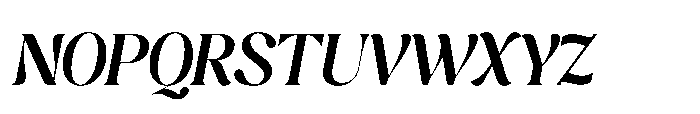 Cavellis Serif Cavellis Bold Italic Font UPPERCASE