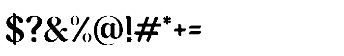 Cavellis Serif Cavellis Bold Font OTHER CHARS