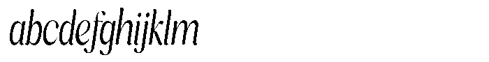 Cavellis Serif Cavellis Condensed Italic FONT