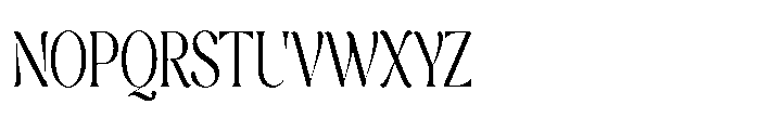 Cavellis Serif Cavellis Condensed Font UPPERCASE