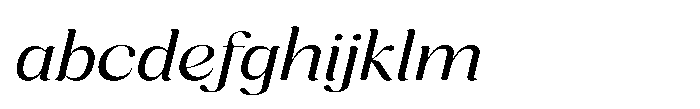 Cavellis Serif Cavellis Expanded Italic FONT
