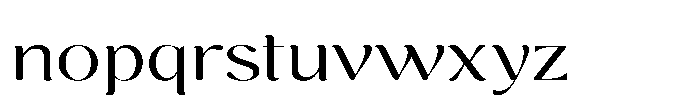 Cavellis Serif Cavellis Expanded Font LOWERCASE