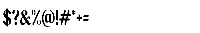 Cavellis Serif Cavellis Extra Bold Condensed Font OTHER CHARS