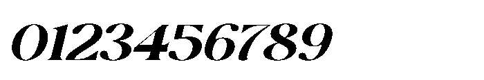 Cavellis Serif Cavellis Extra Bold Expanded Italic Font OTHER CHARS