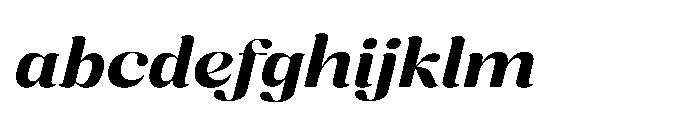 Cavellis Serif Cavellis Extra Bold Expanded Italic FONT