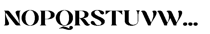 Cavellis Serif Cavellis Extra Bold Expanded Font UPPERCASE