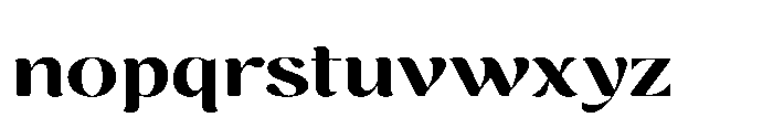 Cavellis Serif Cavellis Extra Bold Expanded Font LOWERCASE