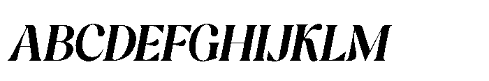 Cavellis Serif Cavellis Extra Bold Italic Font UPPERCASE