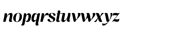 Cavellis Serif Cavellis Extra Bold Italic Font LOWERCASE