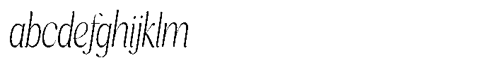 Cavellis Serif Cavellis Extra Light Condensed Italic FONT