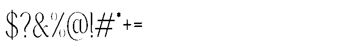 Cavellis Serif Cavellis Extra Light Condensed Font OTHER CHARS