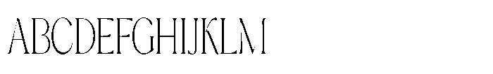 Cavellis Serif Cavellis Extra Light Condensed Font UPPERCASE