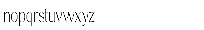Cavellis Serif Cavellis Extra Light Condensed Font LOWERCASE