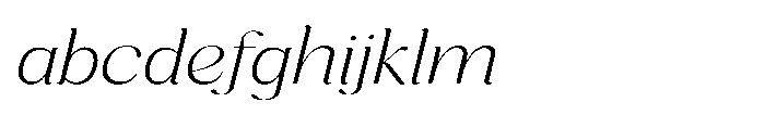 Cavellis Serif Cavellis Extra Light Expanded Italic FONT