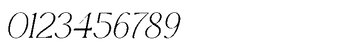 Cavellis Serif Cavellis Extra Light Italic Font OTHER CHARS