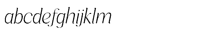 Cavellis Serif Cavellis Extra Light Italic FONT