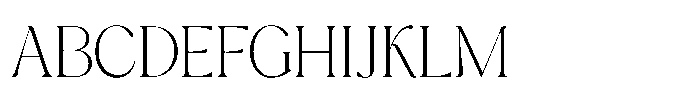 Cavellis Serif Cavellis Extra Light Font UPPERCASE