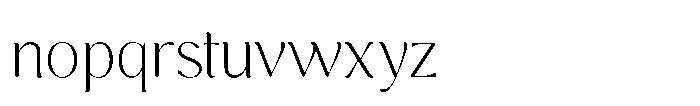 Cavellis Serif Cavellis Extra Light Font LOWERCASE