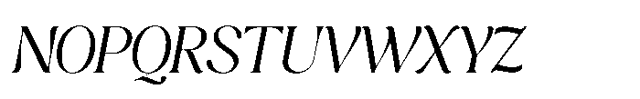 Cavellis Serif Cavellis Italic Font UPPERCASE