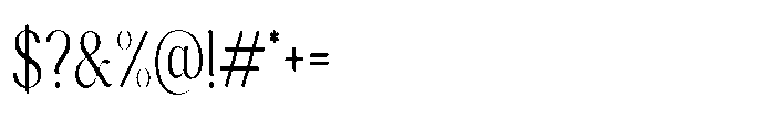 Cavellis Serif Cavellis Light Condensed Font OTHER CHARS