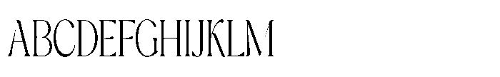 Cavellis Serif Cavellis Light Condensed Font UPPERCASE