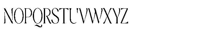 Cavellis Serif Cavellis Light Condensed Font UPPERCASE