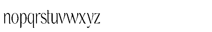 Cavellis Serif Cavellis Light Condensed Font LOWERCASE