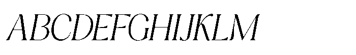 Cavellis Serif Cavellis Light Italic Font UPPERCASE