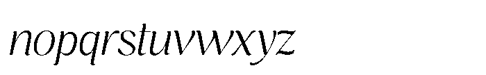 Cavellis Serif Cavellis Light Italic Font LOWERCASE