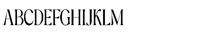 Cavellis Serif Cavellis Medium Condensed Font UPPERCASE