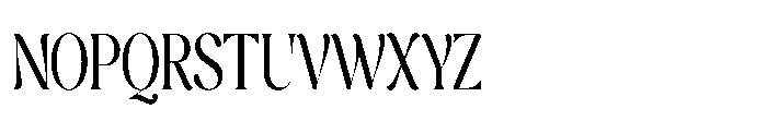 Cavellis Serif Cavellis Medium Condensed Font UPPERCASE