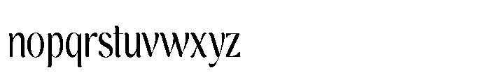 Cavellis Serif Cavellis Medium Condensed Font LOWERCASE