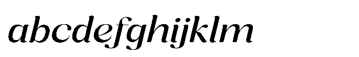 Cavellis Serif Cavellis Medium Expanded Italic FONT