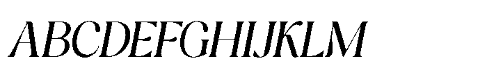 Cavellis Serif Cavellis Medium Italic Font UPPERCASE