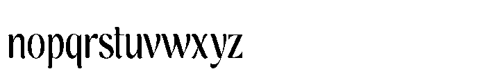 Cavellis Serif Cavellis Semi Bold Condensed Font LOWERCASE