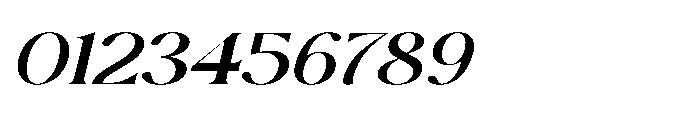 Cavellis Serif Cavellis Semi Bold Expanded Italic Font OTHER CHARS