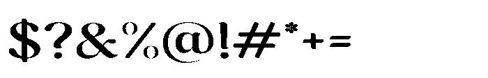 Cavellis Serif Cavellis Semi Bold Expanded Font OTHER CHARS